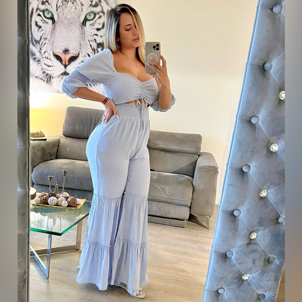 Light Blue Romper Available in size S M L